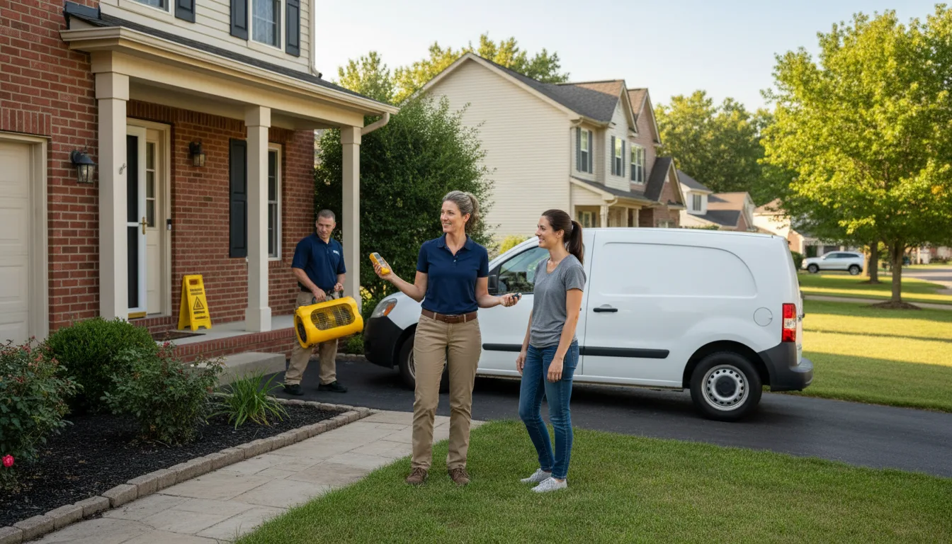 Residential water damage restoration in Athens, PA